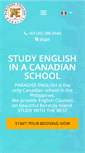 Mobile Screenshot of paradiseenglish.com